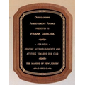 Coventry Series American Walnut Plaque w/ Engraving Plate (7"x8")